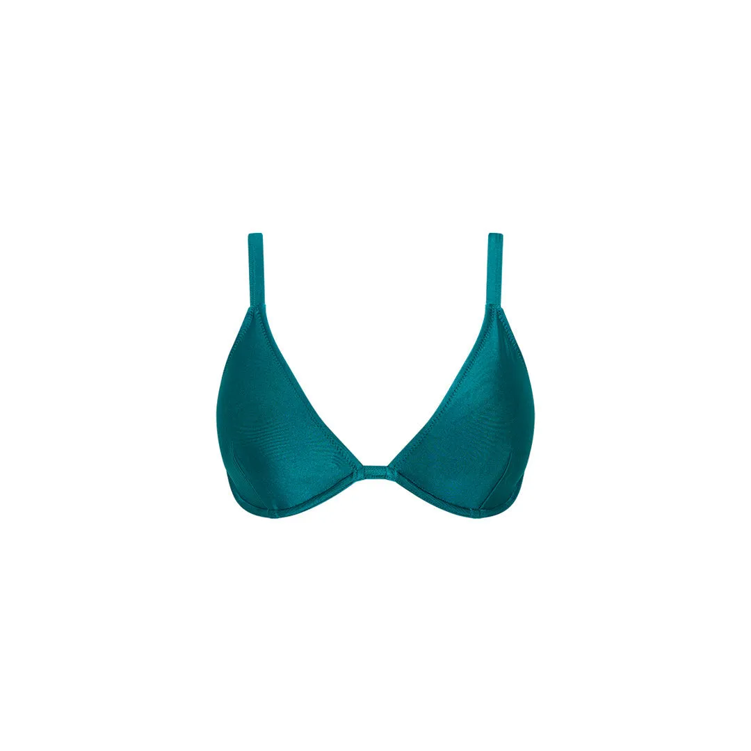 Underwire Triangle D+ Cup Bikini Top - Cenote sold by Kulani Kinis