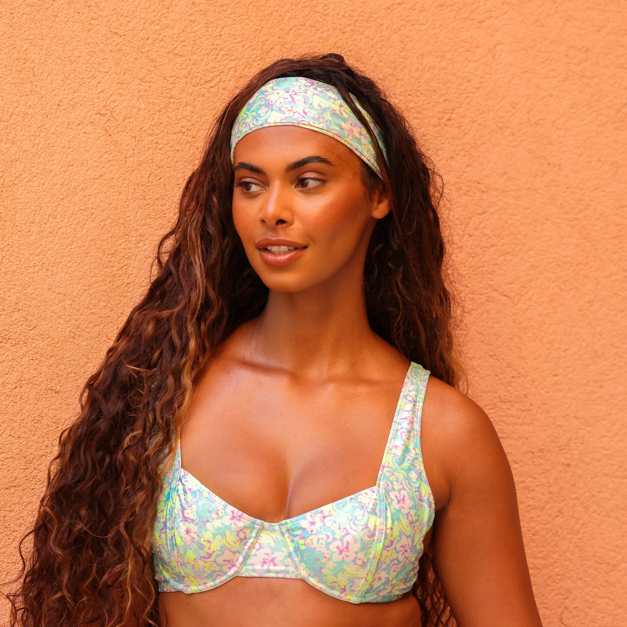 Retro Headband - Hibiscus Fizz sold by Kulani Kinis product image thumbnail 5