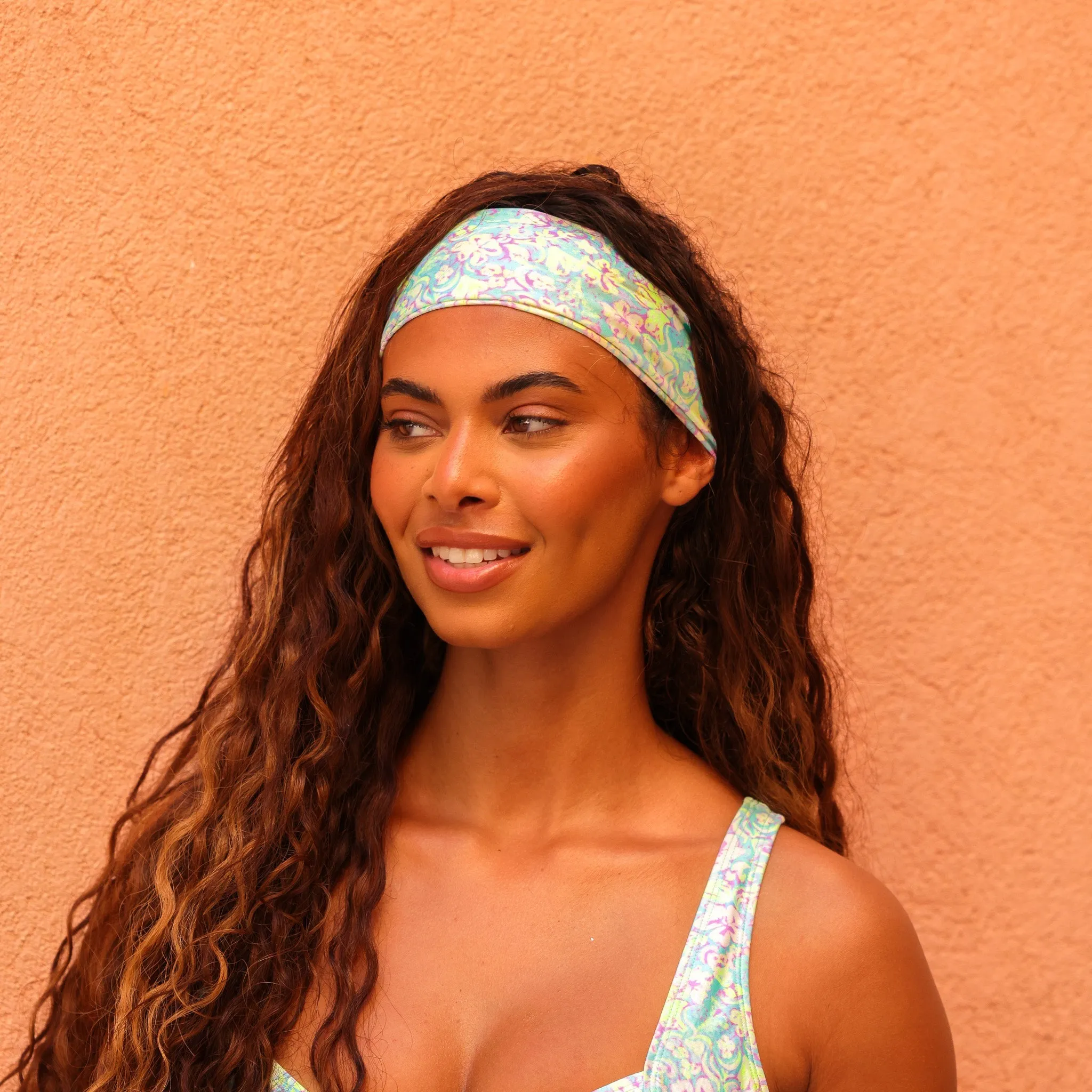 Retro Headband - Hibiscus Fizz sold by Kulani Kinis product image thumbnail 2