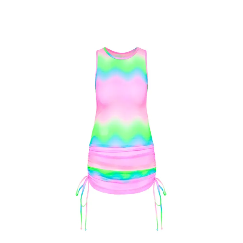 Summer Mesh Mini Dress - Candy Clouds sold by Kulani Kinis