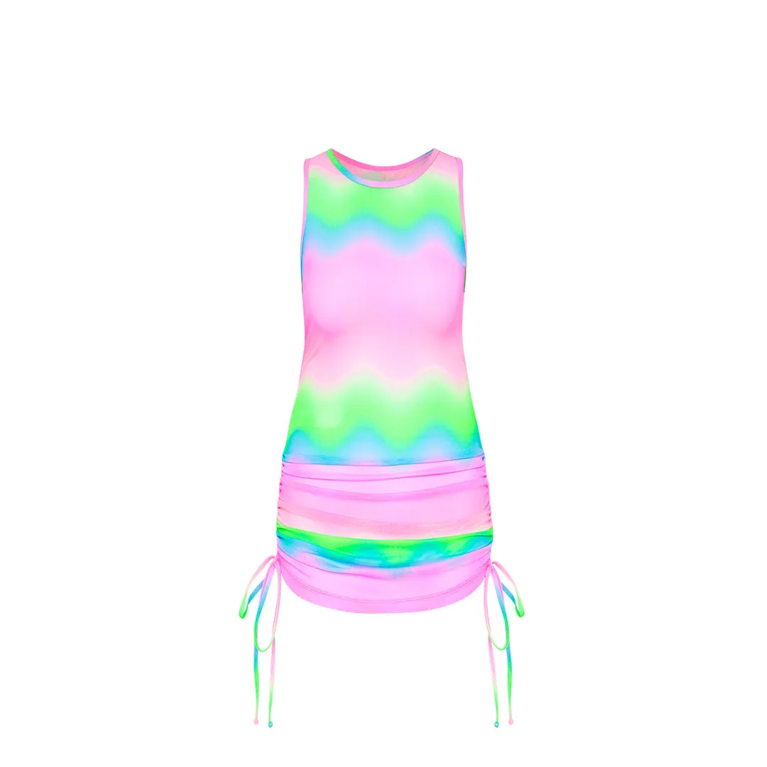 Summer Mesh Mini Dress - Candy Clouds sold by Kulani Kinis