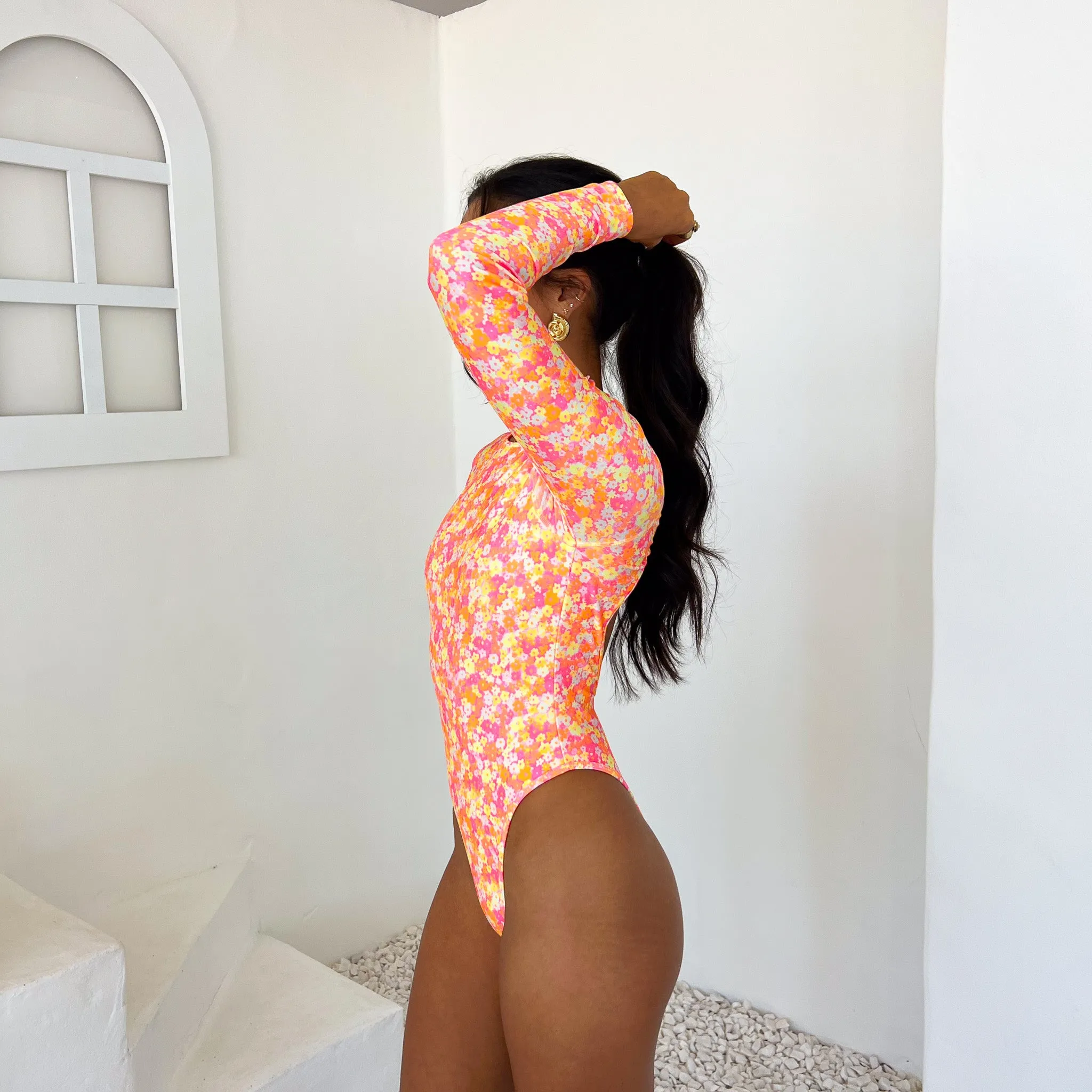 Long Sleeve Surf Suit - Mimosa Meadows sold by Kulani Kinis product image thumbnail 4