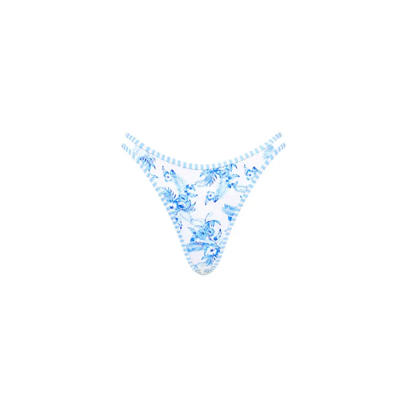 Twin Strap Cheeky Bikini Bottom - Vintage Paradise sold by Kulani Kinis