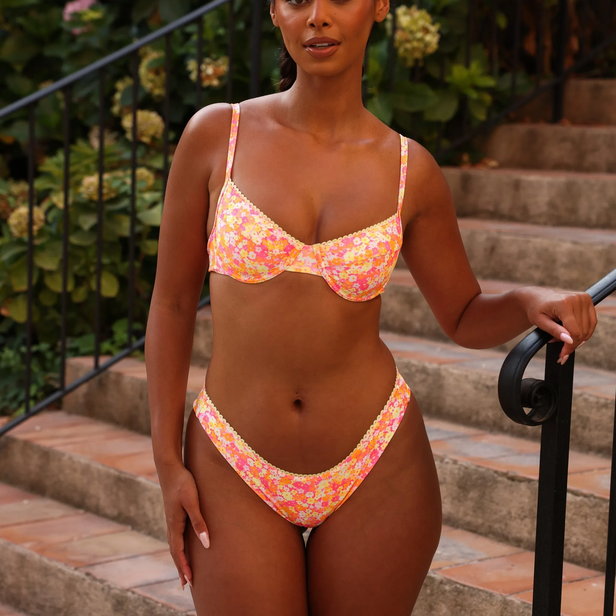 Ditzy Underwire Bra Bikini Top - Mimosa Meadows sold by Kulani Kinis product image thumbnail 5