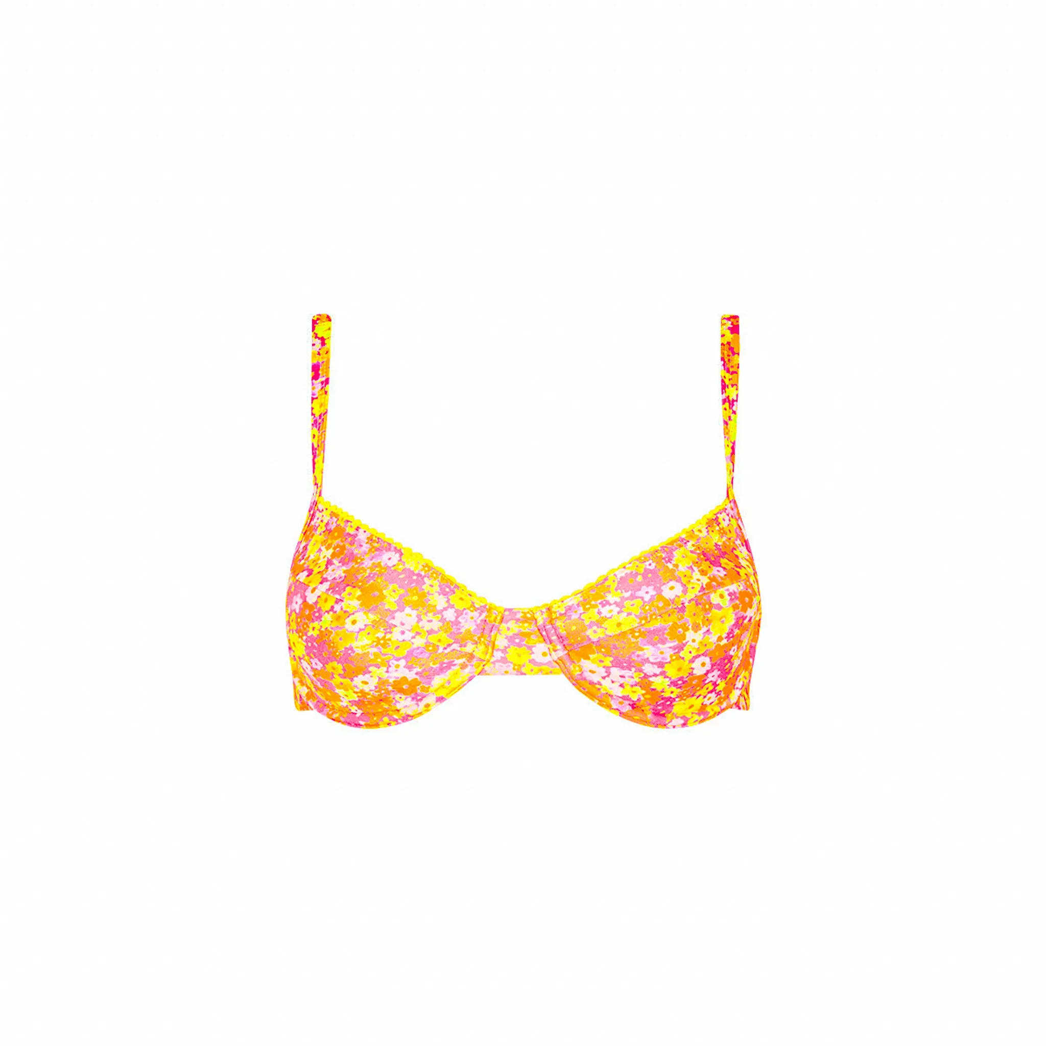 Ditzy Underwire Bra Bikini Top - Mimosa Meadows sold by Kulani Kinis