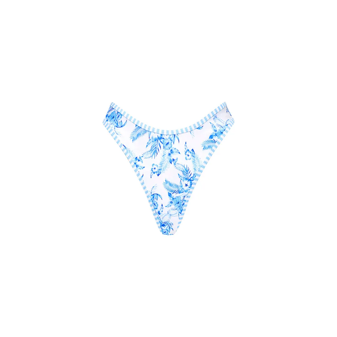 High Leg Thong Bikini Bottom - Vintage Paradise sold by Kulani Kinis