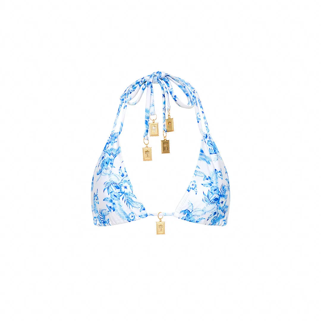 Halter Bralette Bikini Top - Vintage Paradise sold by Kulani Kinis