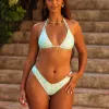 Halter Bralette Bikini Top - Hibiscus Fizz sold by Kulani Kinis
