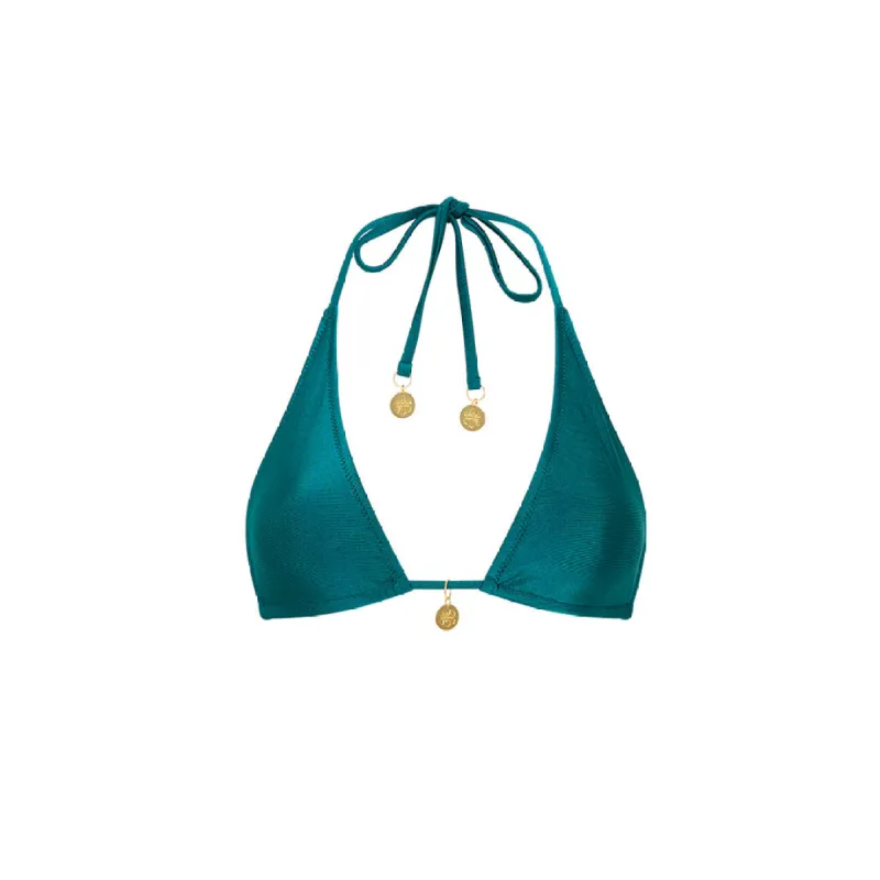 Classic Tie Halter Bikini Top - Cenote sold by Kulani Kinis