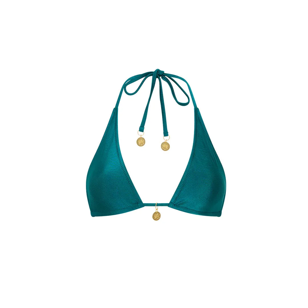 Classic Tie Halter Bikini Top - Cenote sold by Kulani Kinis
