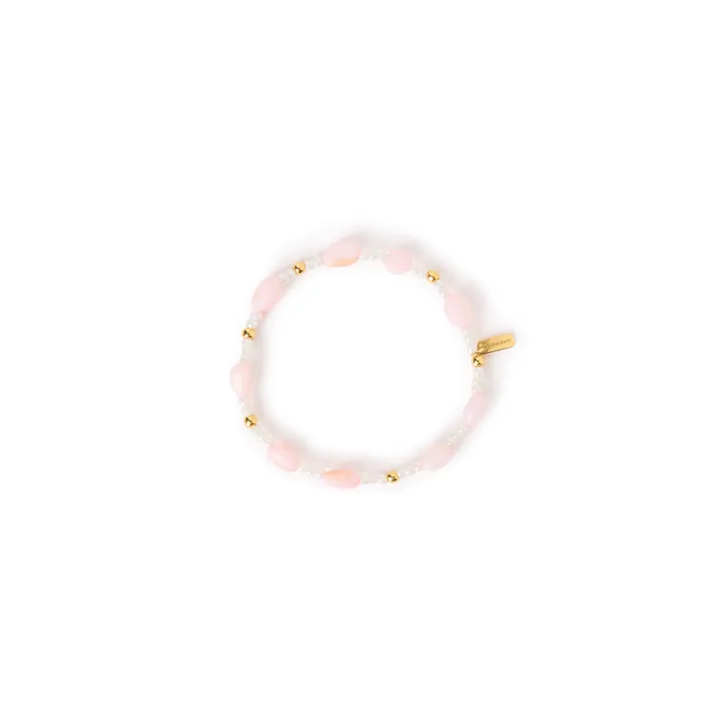 Beaded Stretch Bracelet - Pink Opal sold by Kulani Kinis