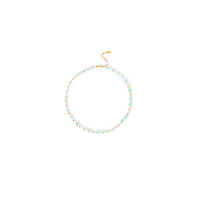 Beaded Gem Necklace - Amazonite sold by Kulani Kinis