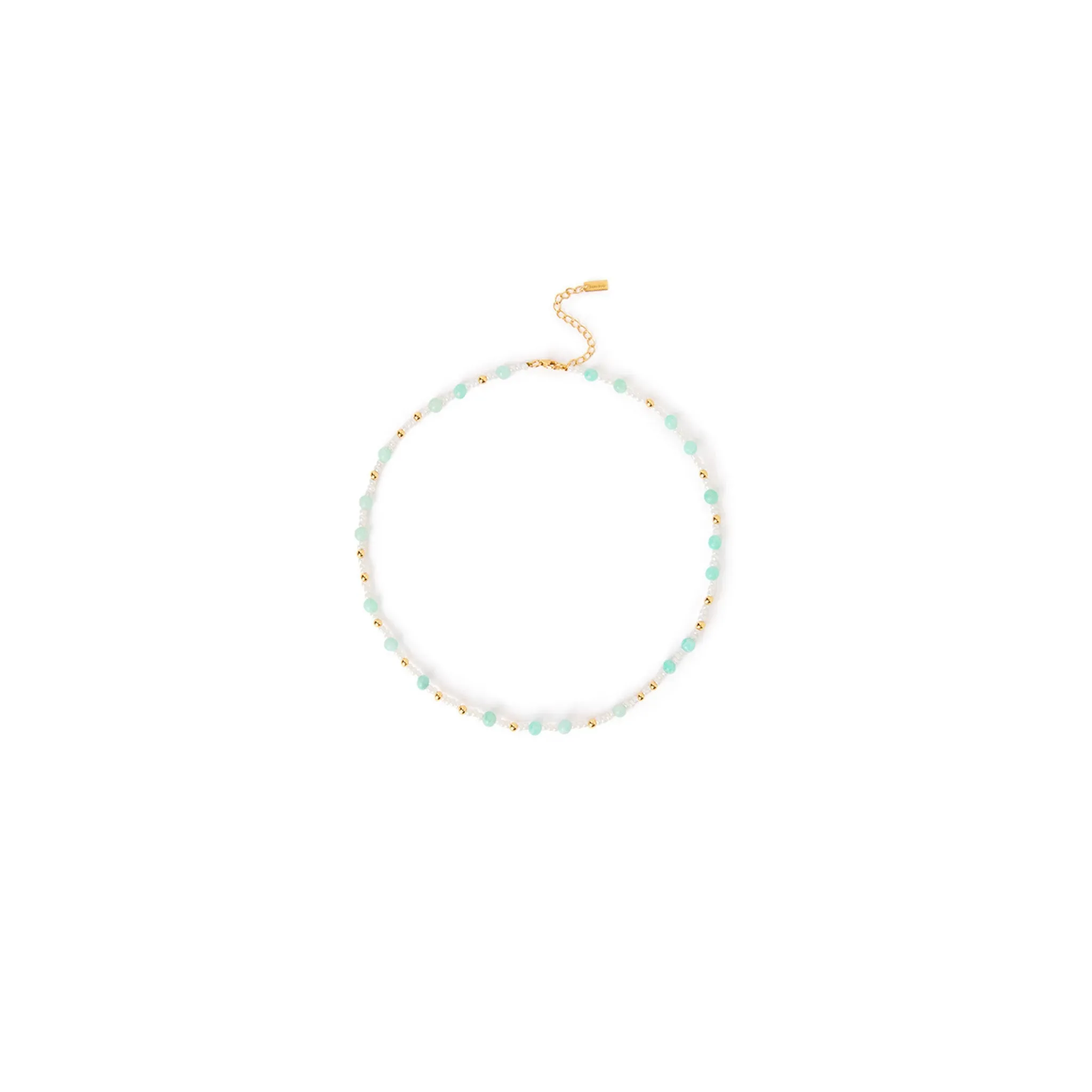 Beaded Gem Necklace - Amazonite sold by Kulani Kinis
