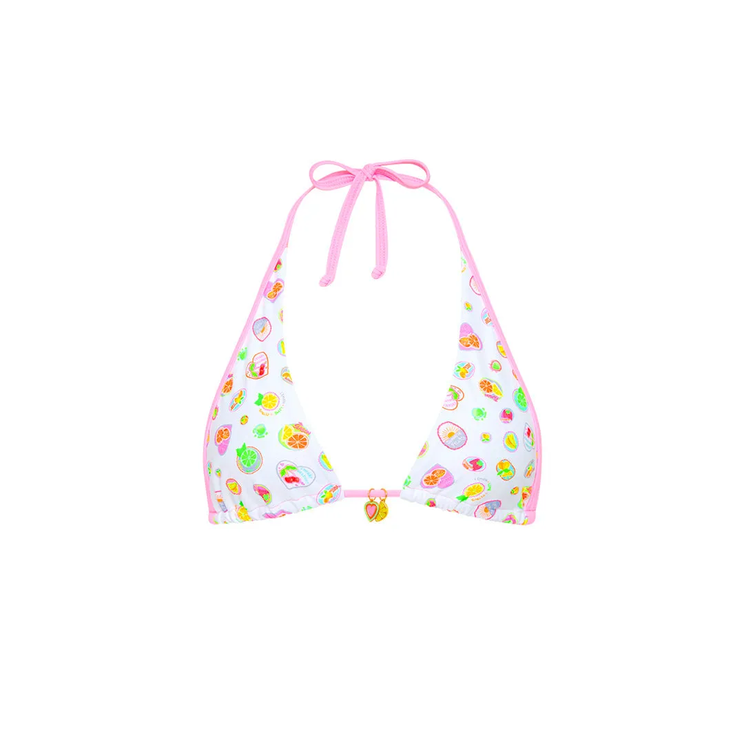 Bind Tie Halter Bikini Top - Cutie Frutti sold by Kulani Kinis