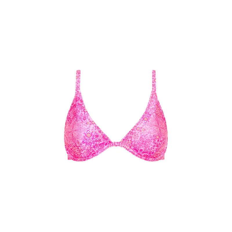 Underwire Triangle D+ Cup Bikini Top - Rose Quartz sold by Kulani Kinis