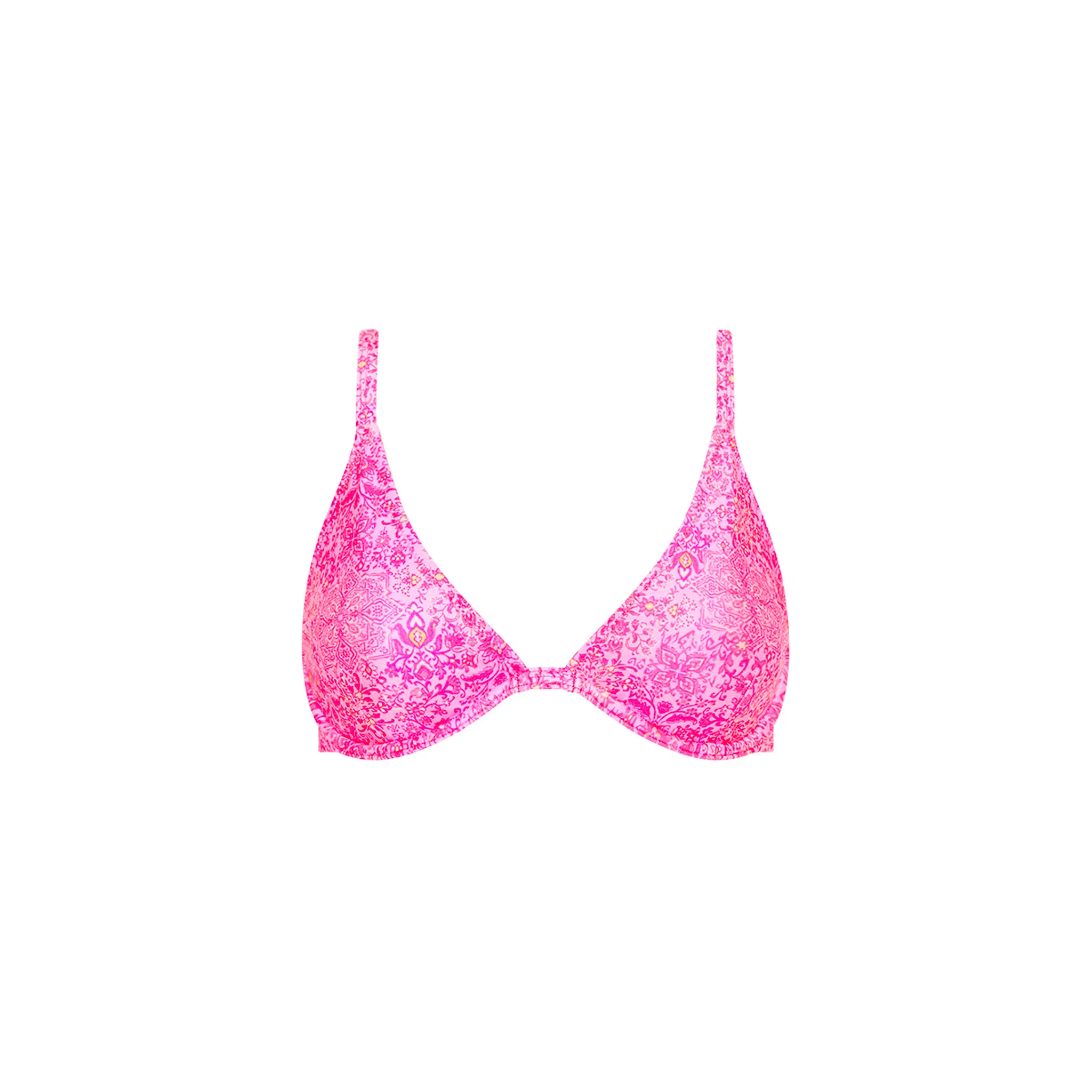 Underwire Triangle D+ Cup Bikini Top - Rose Quartz sold by Kulani Kinis