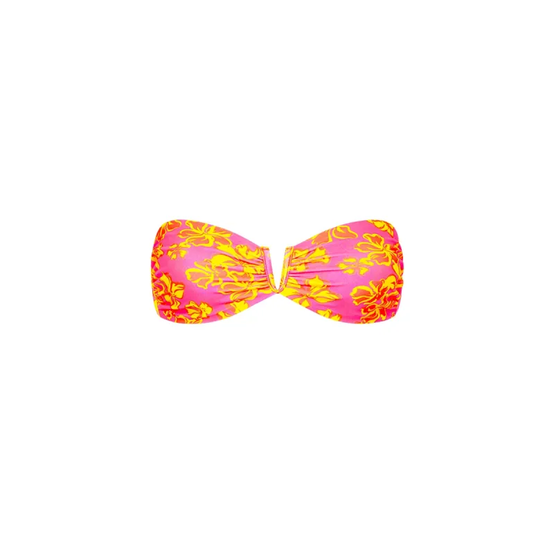 V Strapless Bandeau Bikini Top - Pitaya Maya sold by Kulani Kinis