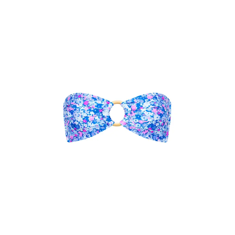 Strapless Bandeau Bikini Top - Purple Pearls sold by Kulani Kinis