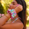 Ruffle Scrunchie - Mermaid Garden sold by Kulani Kinis
