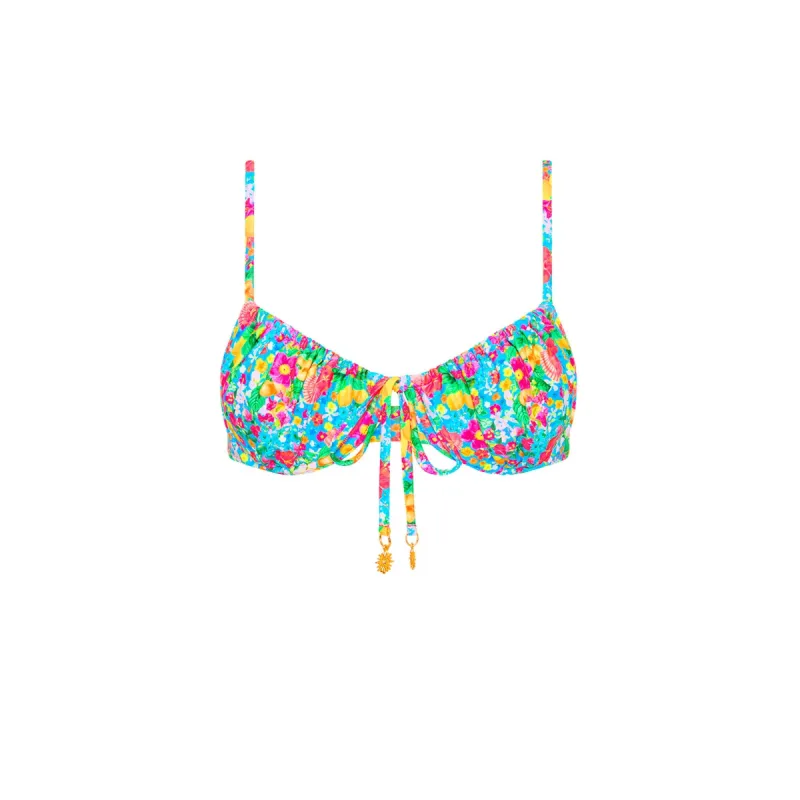 Ruched Underwire Bra Bikini Top - Mermaid Garden sold by Kulani Kinis