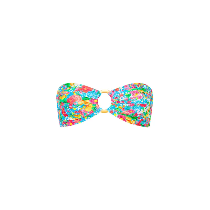 Strapless Bandeau Bikini Top - Mermaid Garden sold by Kulani Kinis