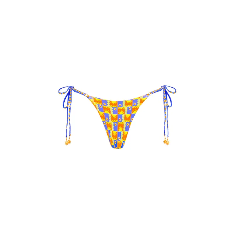 Thong Tie Side Bikini Bottom - Sunburst sold by Kulani Kinis