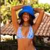 Decorative Panel Halter Bikini Top - Purple Pearls sold by Kulani Kinis