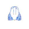 Decorative Panel Halter Bikini Top - Purple Pearls sold by Kulani Kinis
