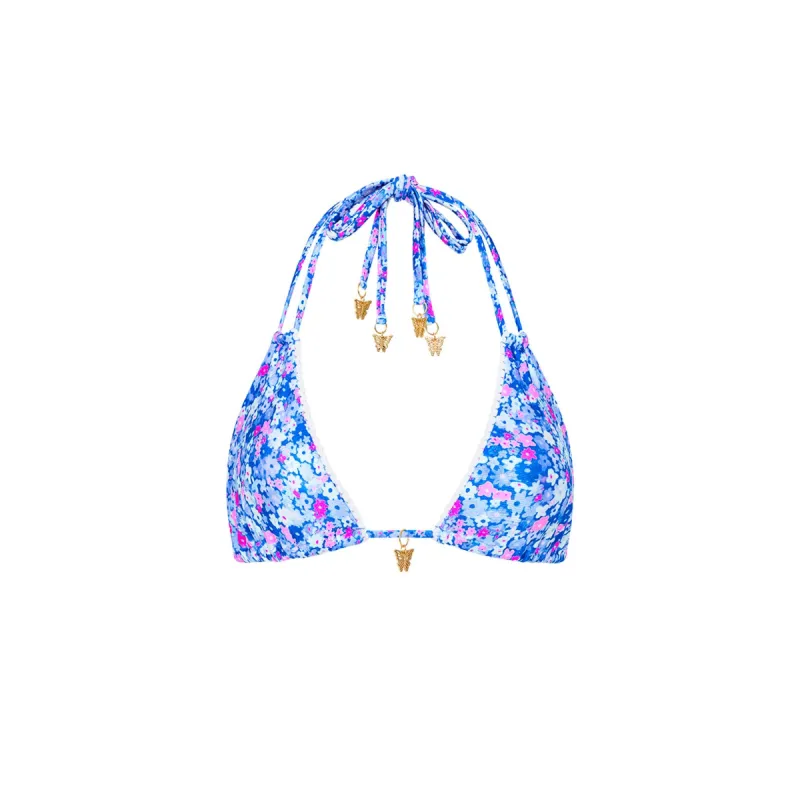 Halter Bralette Bikini Top - Purple Pearls sold by Kulani Kinis