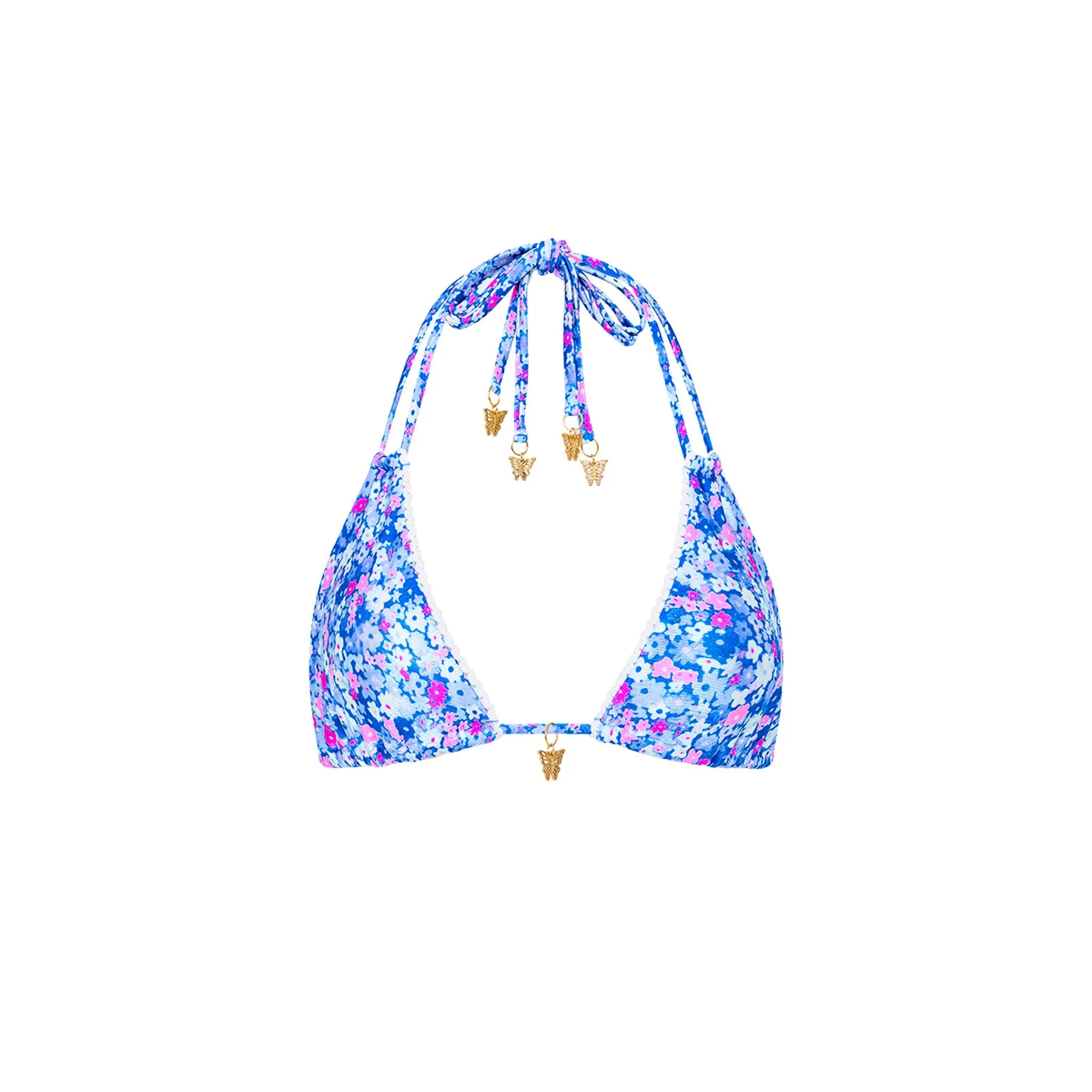 Halter Bralette Bikini Top - Purple Pearls sold by Kulani Kinis
