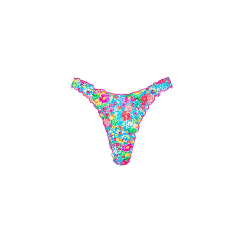 Lettuce Edge Thong Bikini Bottom - Mermaid Garden sold by Kulani Kinis
