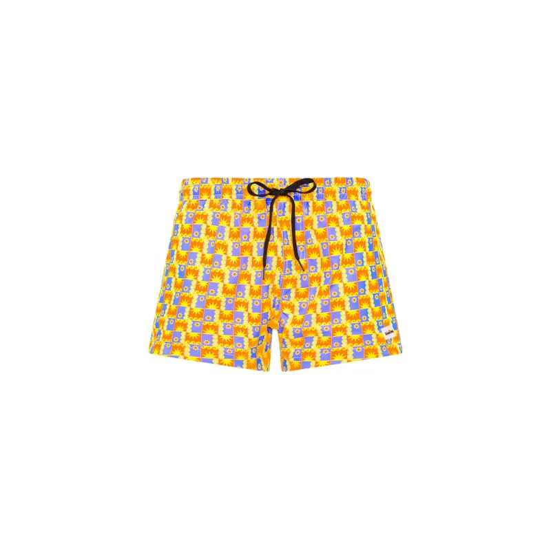 Men's 4" Stretch Swim Trunks - Sunburst sold by Kulani Kinis