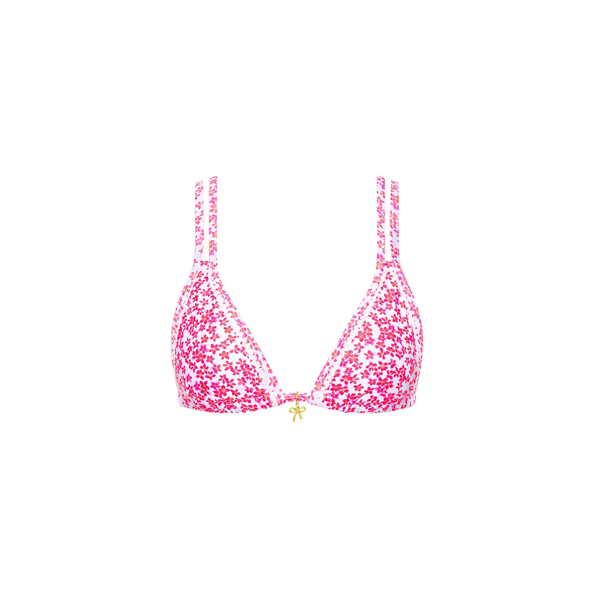 Decorative Twin Strap Bralette Bikini Top - Lovebug sold by Kulani Kinis