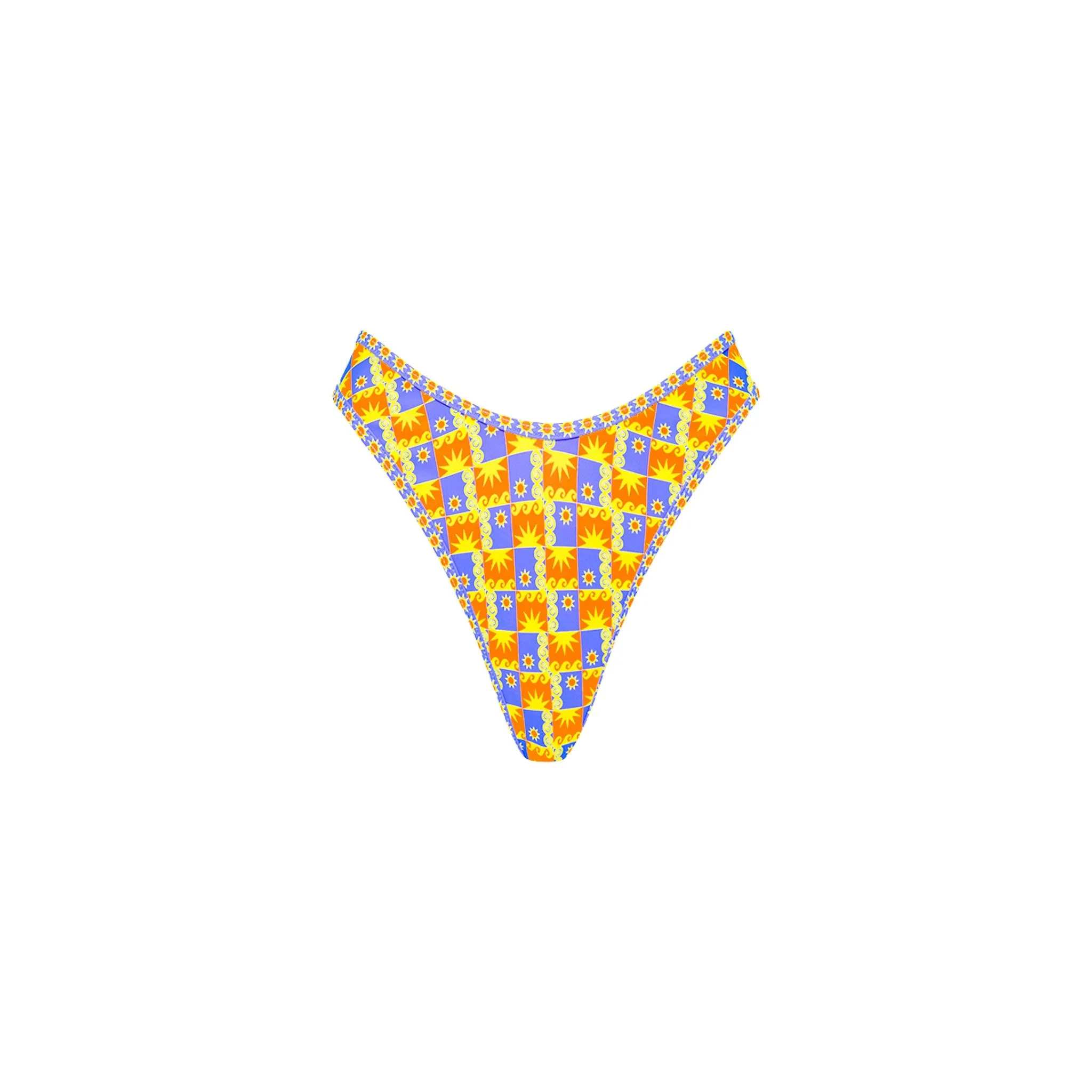 High Leg Thong Bikini Bottom - Sunburst sold by Kulani Kinis