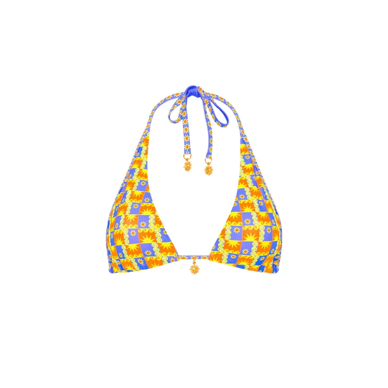Bind Tie Halter Bikini Top - Sunburst sold by Kulani Kinis