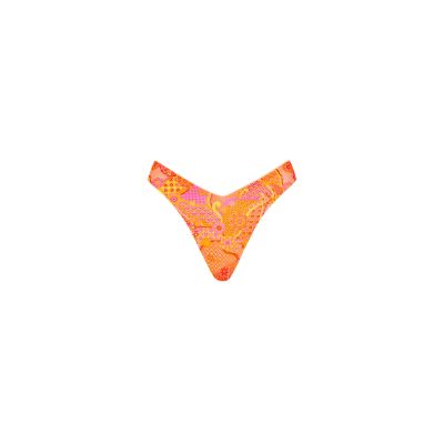 Y Cheeky Bikini Bottom - Citrus Sunrise sold by Kulani Kinis