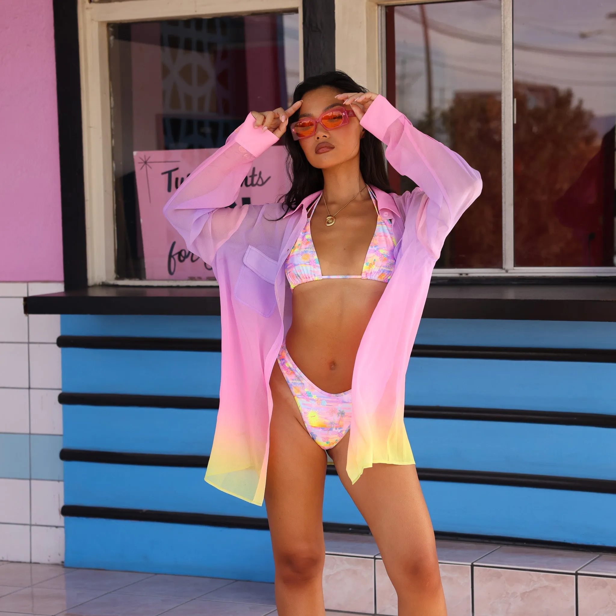 Sheer Long Sleeve Shirt - Stardust sold by Kulani Kinis product image thumbnail 4