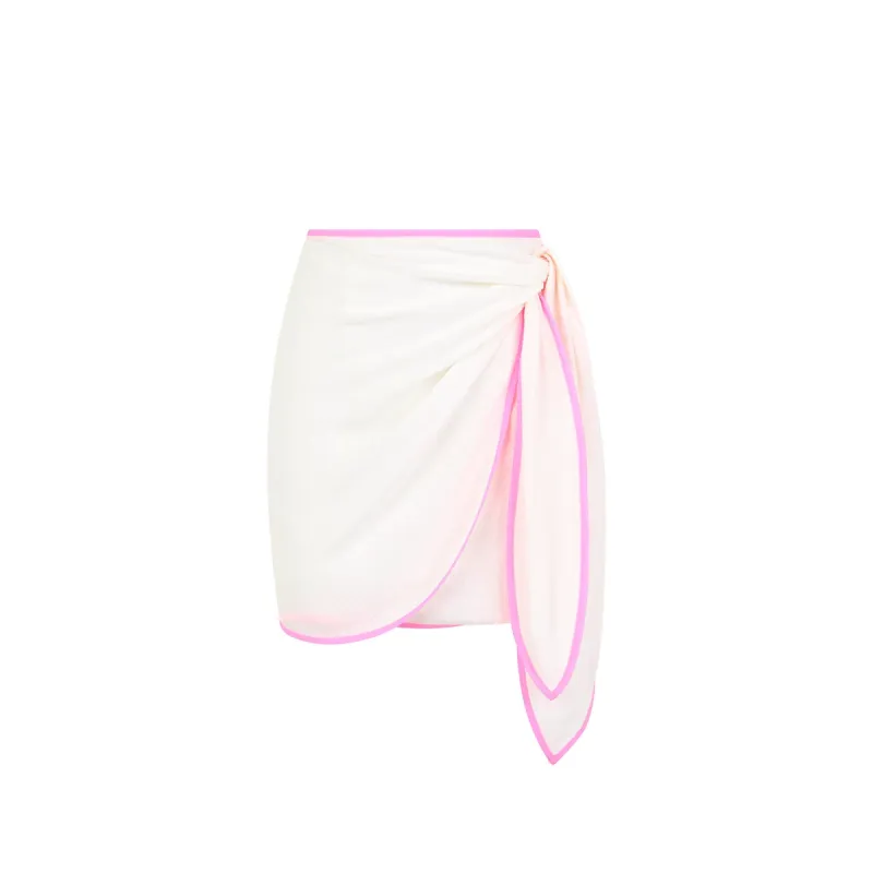 Wrap Tie Mini Skirt - White sold by Kulani Kinis