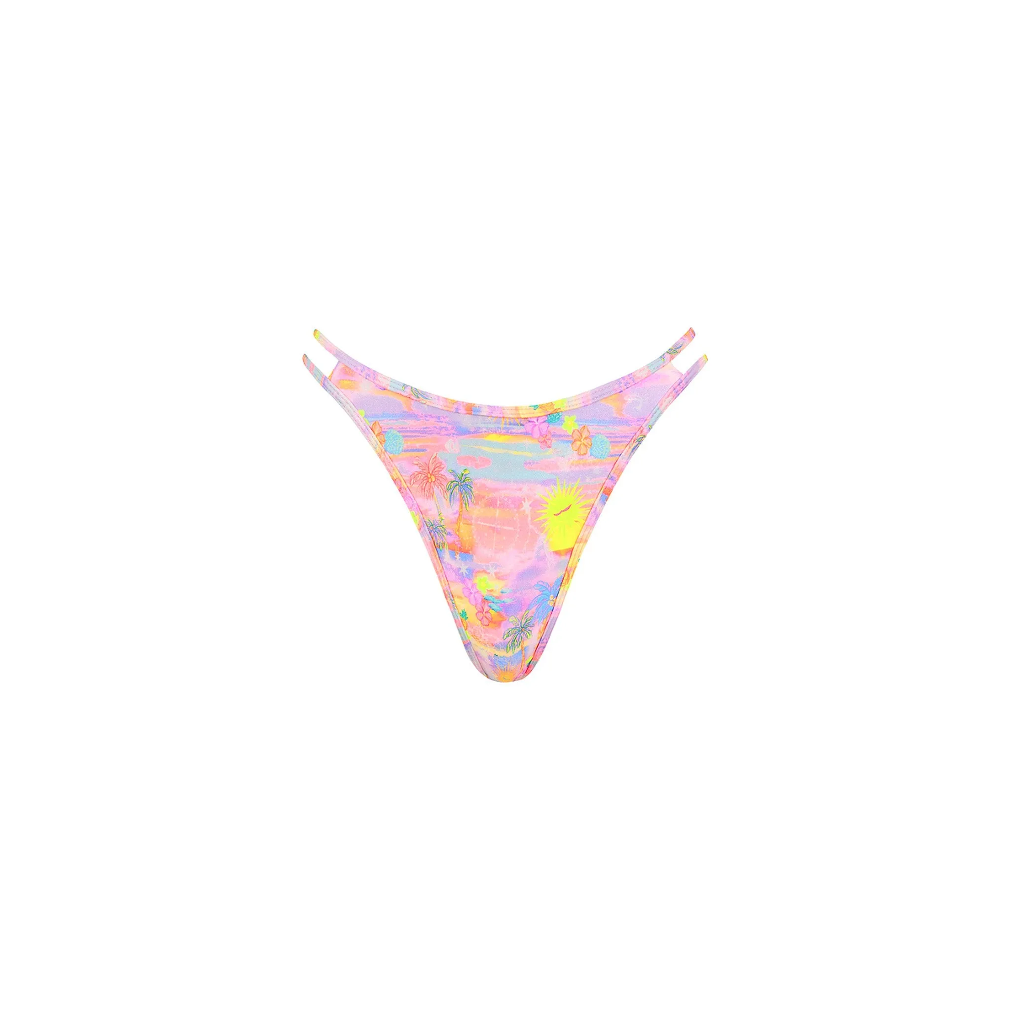Twin Strap Cheeky Bikini Bottom - Sunset Universe sold by Kulani Kinis