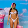 Ruched Thong Bikini Bottom - Moonflower sold by Kulani Kinis