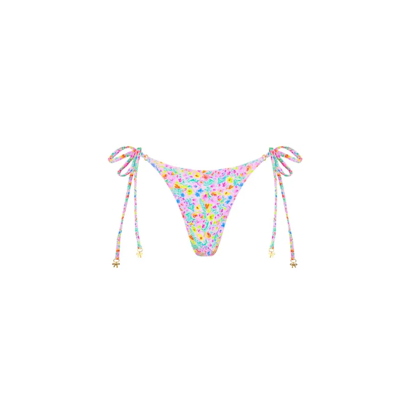 Thong Tie Side Bikini Bottom - Moonflower sold by Kulani Kinis