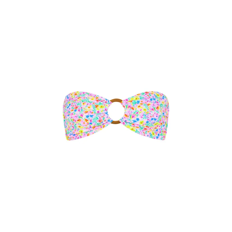Strapless Bandeau Bikini Top - Moonflower sold by Kulani Kinis
