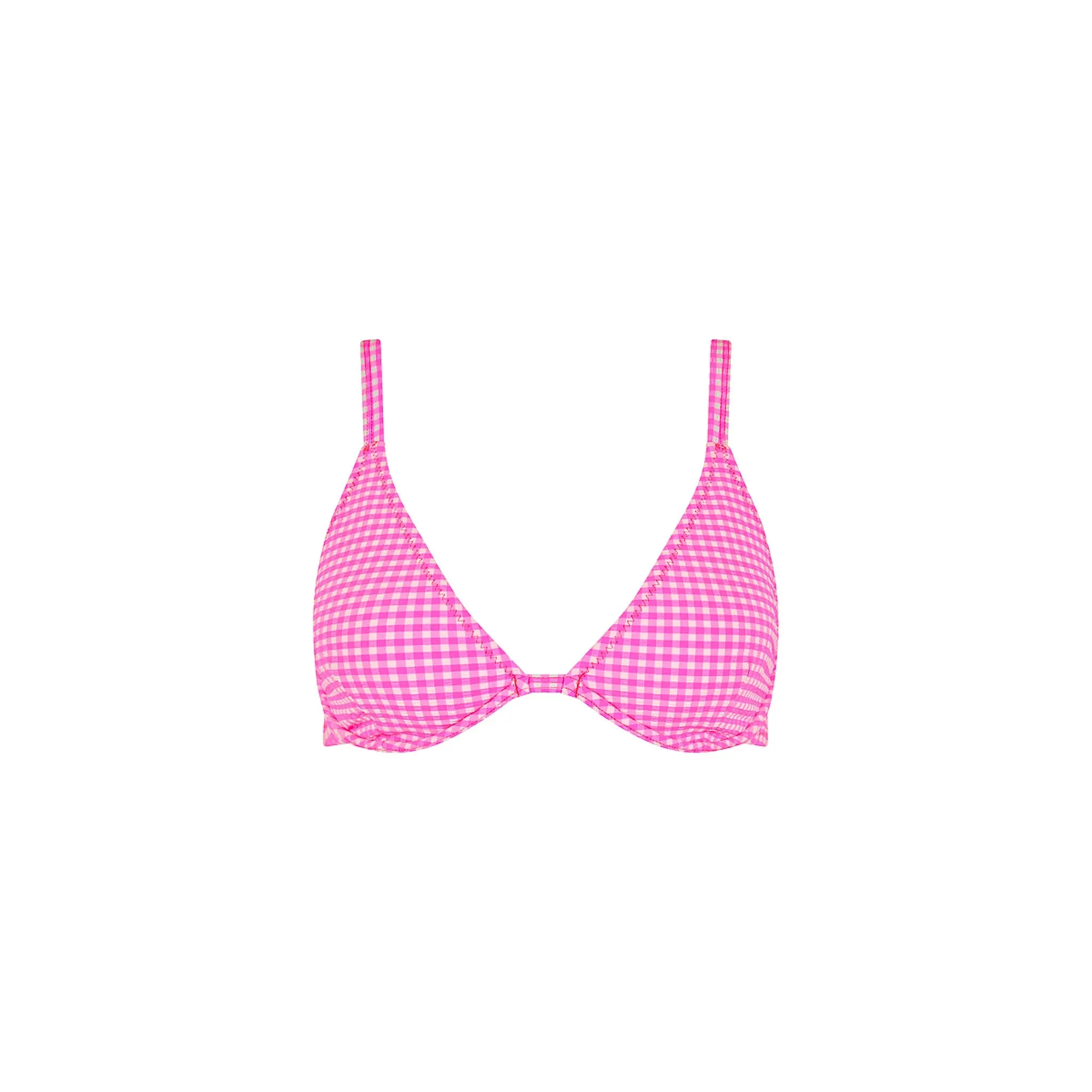 Underwire Triangle D+ Cup Bikini Top - Pink Diva sold by Kulani Kinis