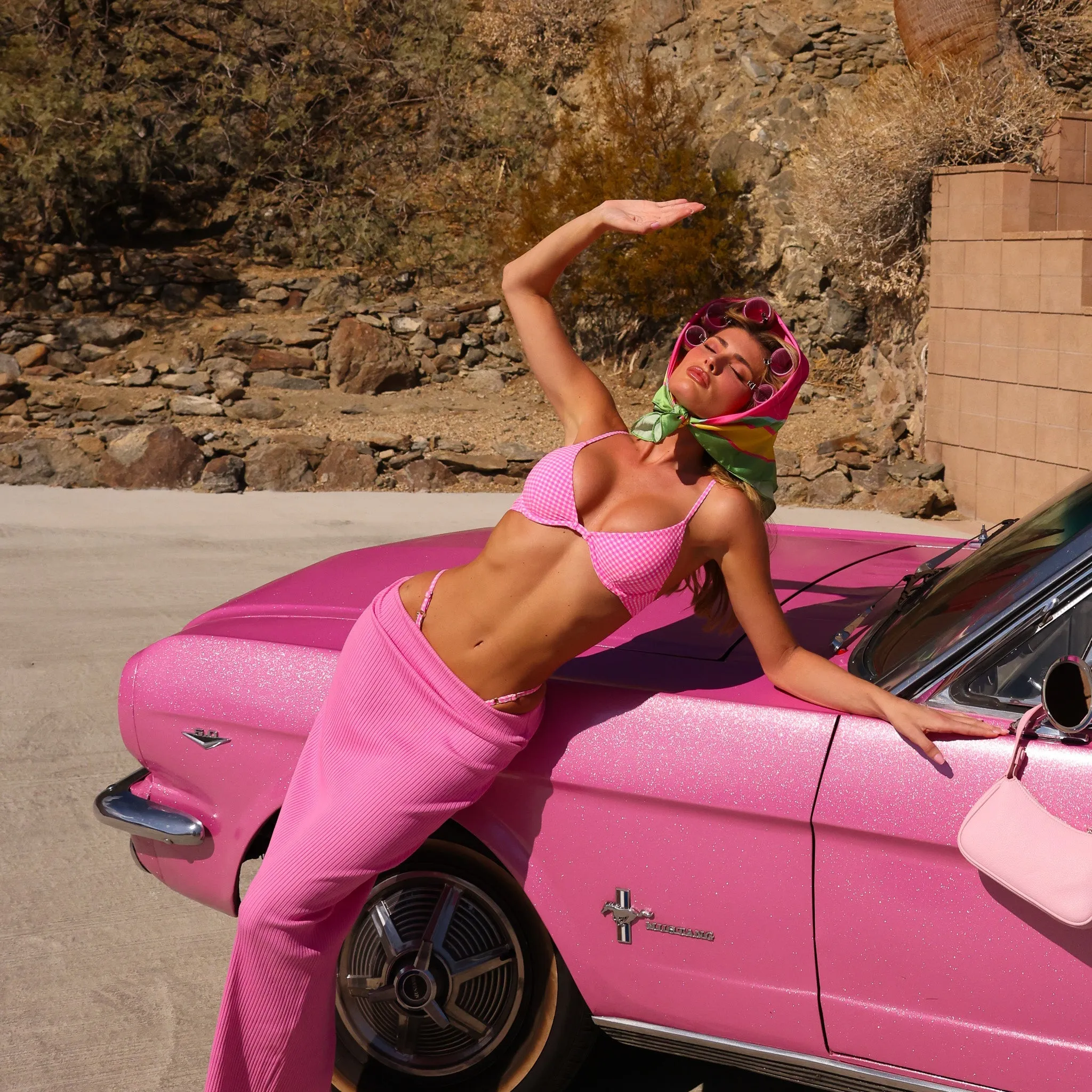 Underwire Triangle B-C Cup Bikini Top - Pink Diva sold by Kulani Kinis product image thumbnail 3