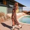 Long Sleeve Cut Out Dress - Kosmic Kat sold by Kulani Kinis