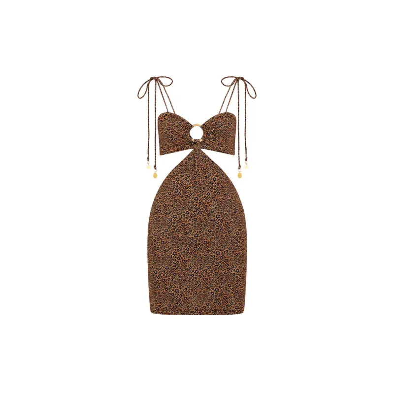 Ring Cut Out Mini Dress - Kosmic Kat sold by Kulani Kinis