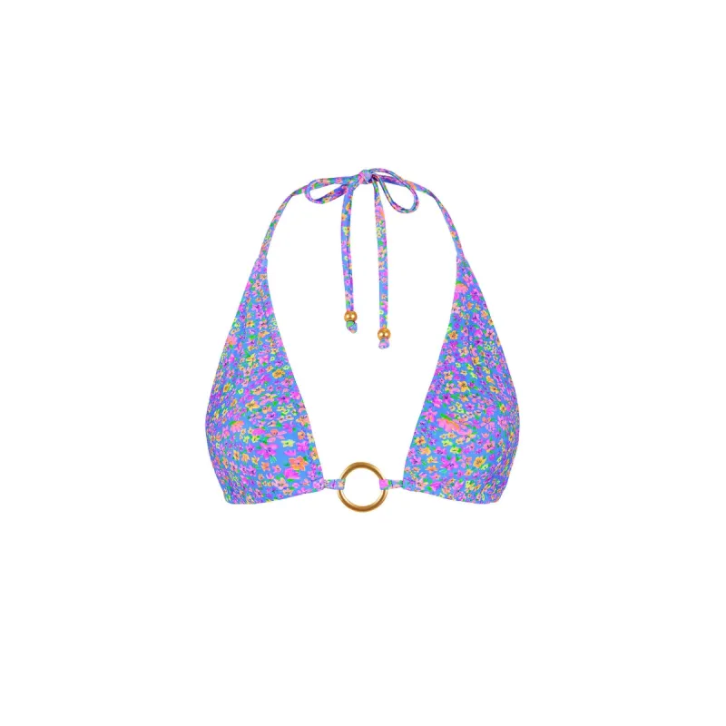 Ring Halter Bikini Top - Bubblegum Blossom sold by Kulani Kinis