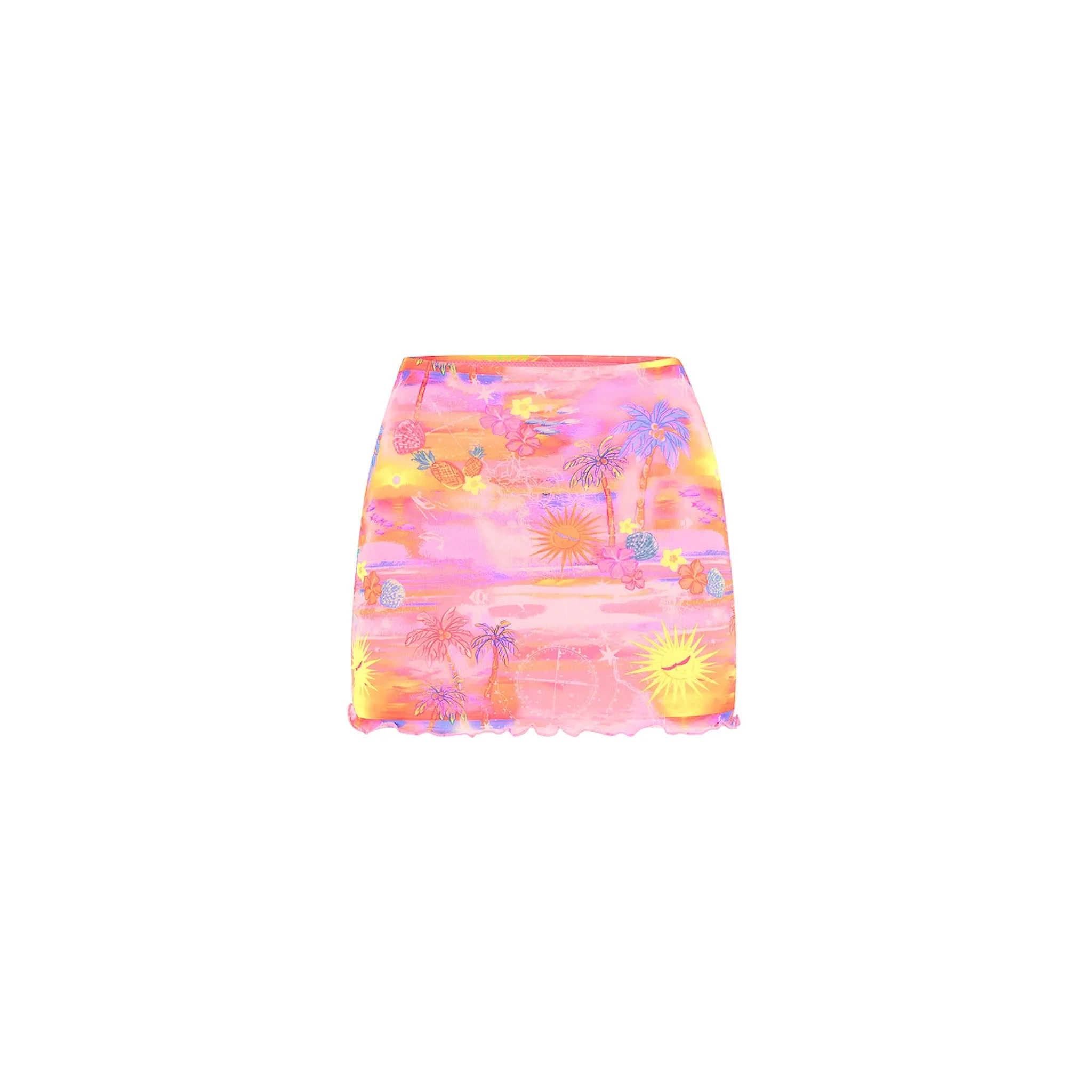 Mesh Mini Skirt - Sunset Universe sold by Kulani Kinis