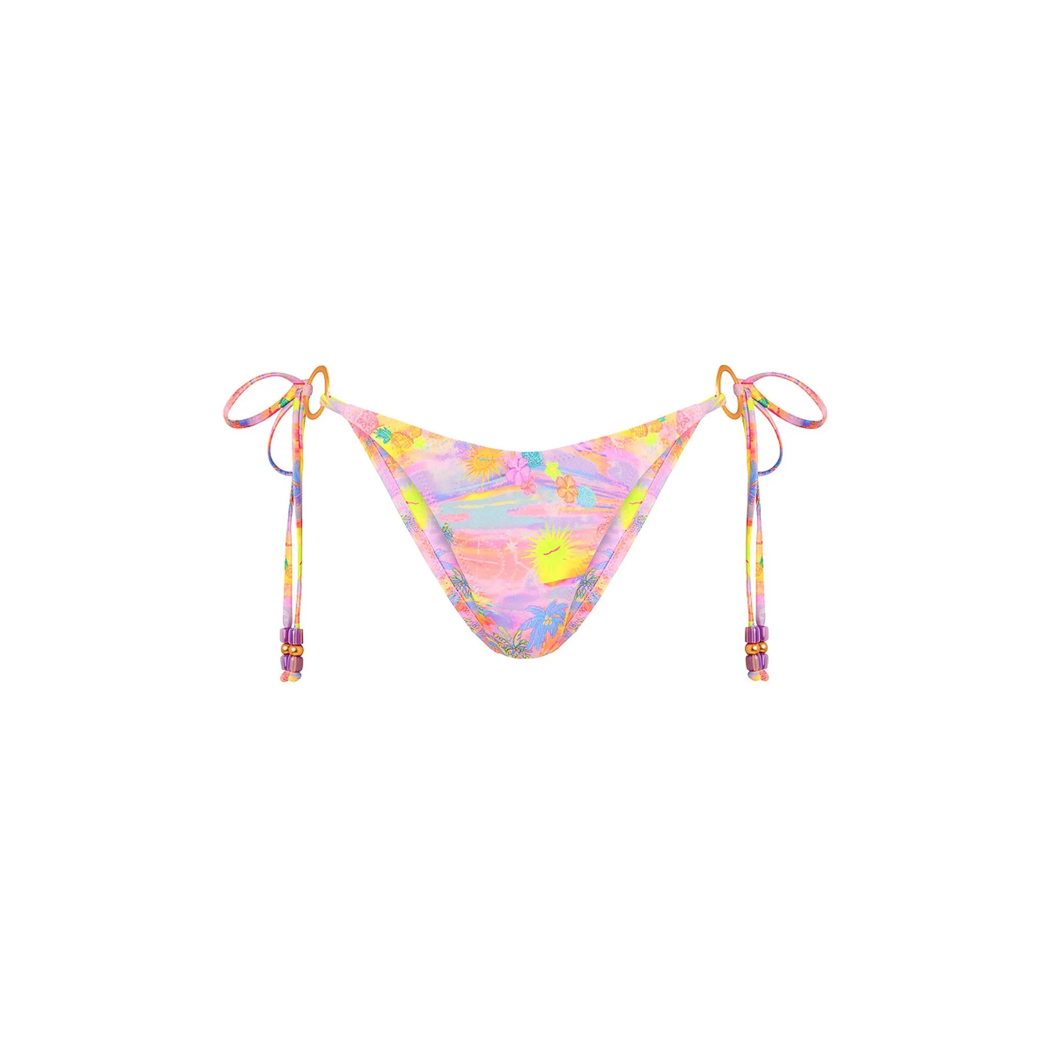 Ring Cheeky Tie Bikini Bottom - Sunset Universe sold by Kulani Kinis