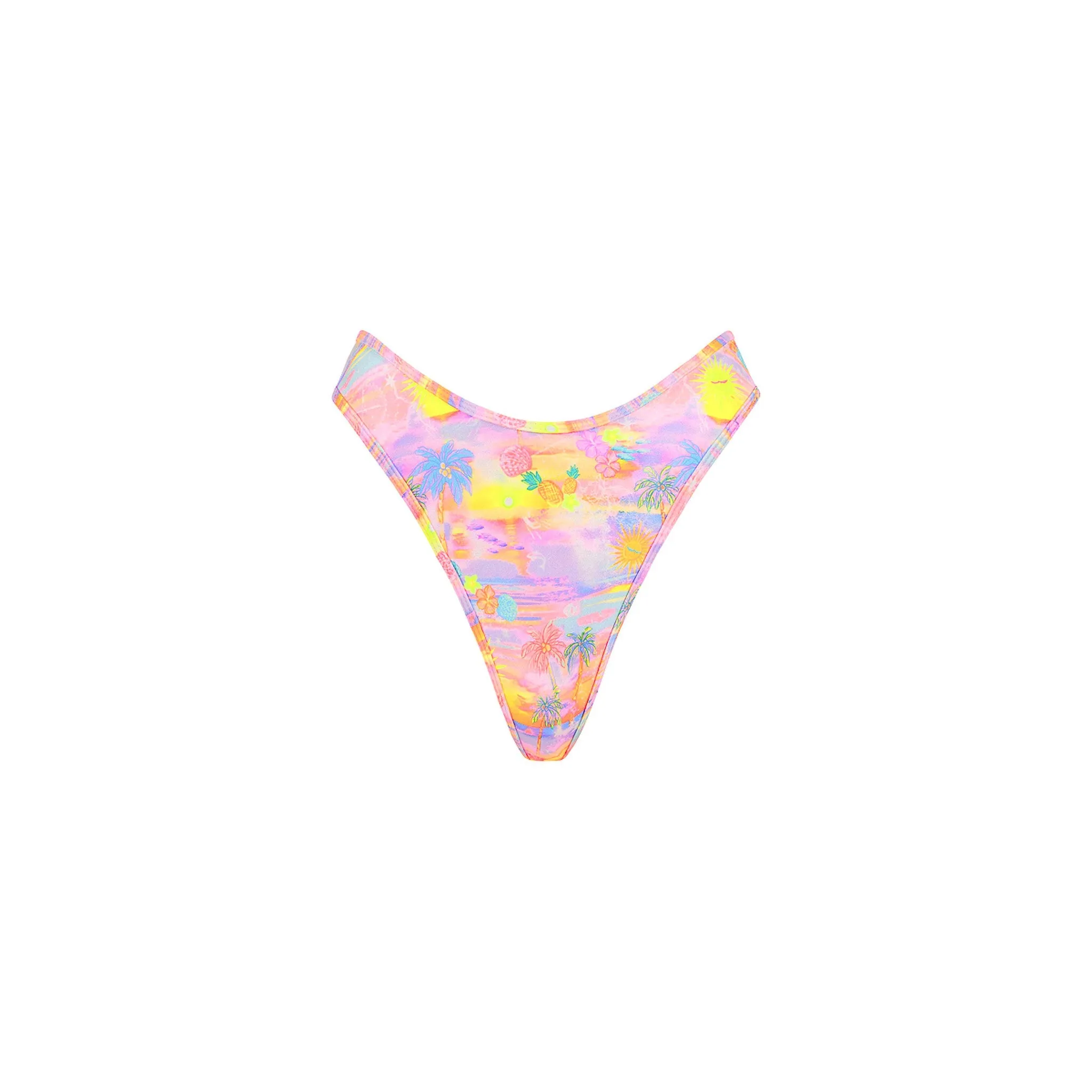 High Leg Thong Bikini Bottom - Sunset Universe sold by Kulani Kinis